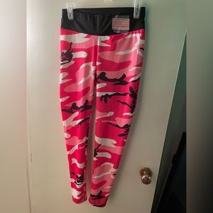 Pink camo leggings